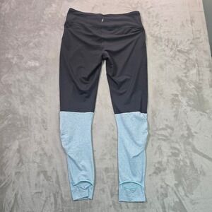 Studio by Capezio Womens Black Blue Textured Active Leggings 91958CS Size L